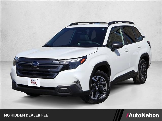 White 2025 Subaru Forester Premium Crossover AWD SUV / Crossover All-Wheel Drive Automatic