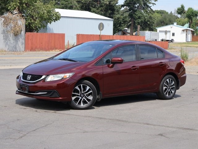 Red (Crimson Pearl) 2015 Honda Civic Sedan Front-Wheel Drive Automatic