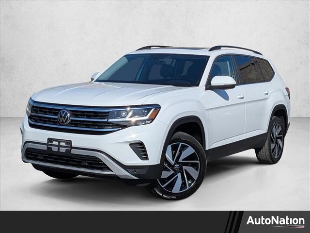 Pure White 2023 Volkswagen Atlas 8-Speed Automatic