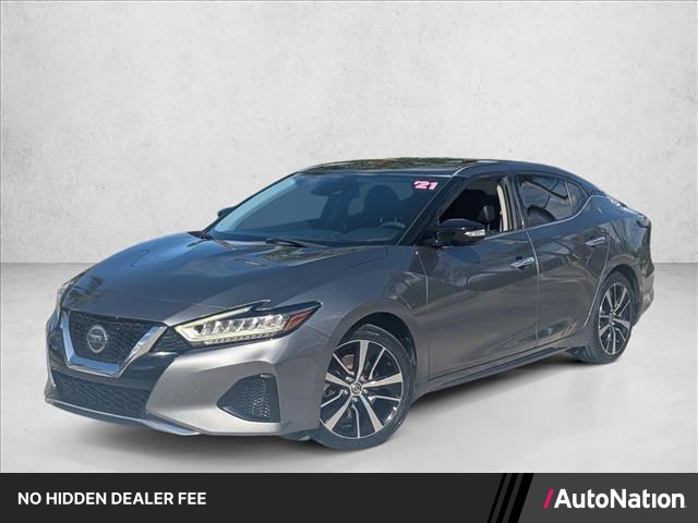 Gray (Gun Metallic) 2021 Nissan Maxima SV FWD Sedan Front-Wheel Drive Automatic