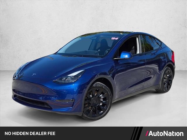Blue 2024 Tesla Model Y SUV / Crossover Rear-Wheel Drive Automatic