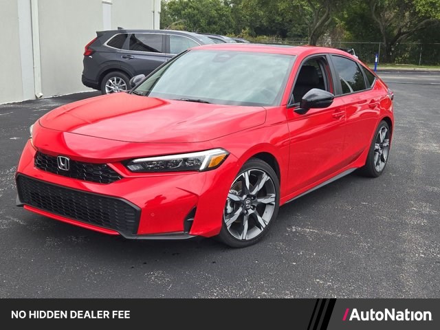 Rallye Red 2026 Honda Civic Hybrid Hatchback Front-Wheel Drive Automatic