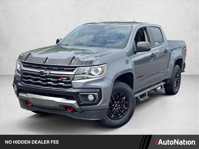 Gray (Satin Steel Metallic) 2022 Chevrolet Colorado Pickup Truck Four-Wheel Drive 8-Speed Automatic