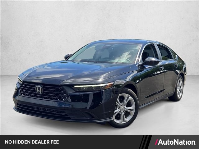 Crystal Black Pearl 2025 Honda Accord Sedan Front-Wheel Drive Continuously Variable Transmission