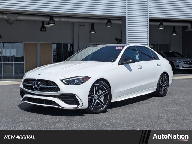 Polar White 2023 Mercedes-Benz C-Class C 300 RWD Sedan Rear-Wheel Drive Automatic