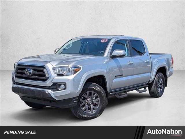 Celestial Silver Metallic 2023 Toyota Tacoma SR5 V6 Double Cab 4WD Pickup Truck Four-Wheel Drive Automatic