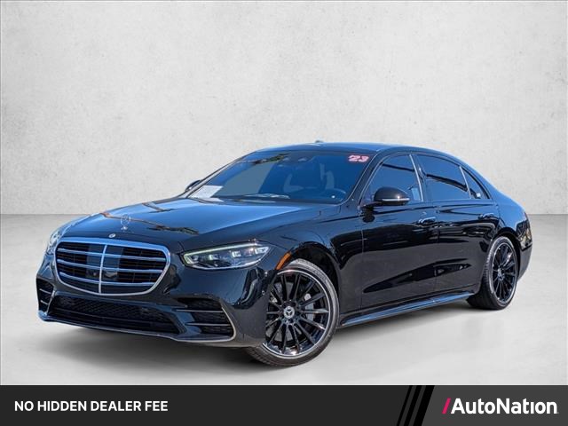 Black 2023 Mercedes-Benz S-Class Sedan All-Wheel Drive Automatic