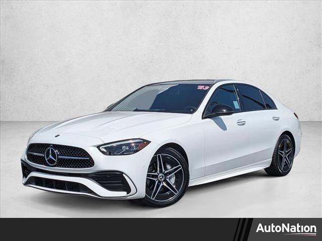 Polar White 2023 Mercedes-Benz C-Class C 300 RWD Sedan Rear-Wheel Drive Automatic