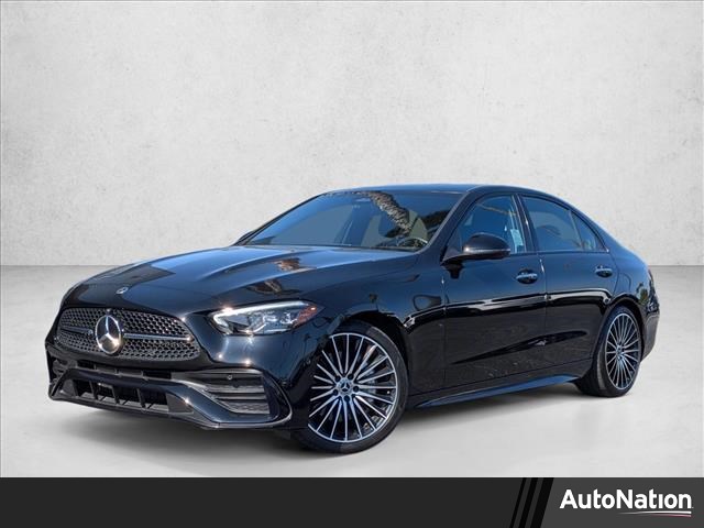 Black 2023 Mercedes-Benz C-Class C 300 RWD Sedan Rear-Wheel Drive Automatic
