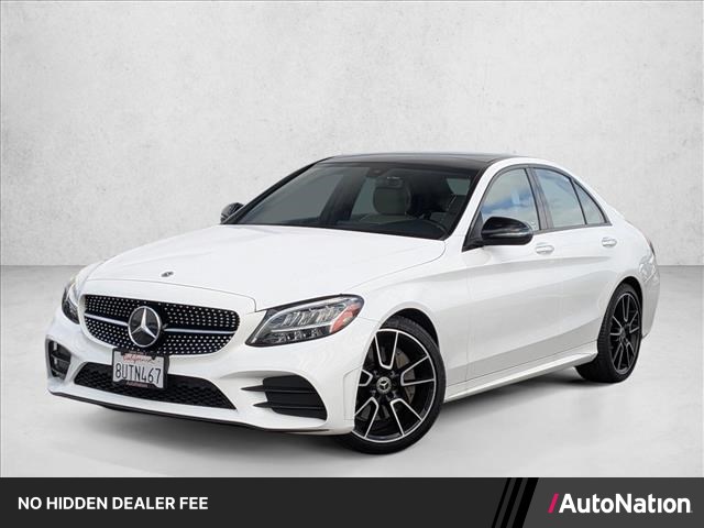 Polar White 2020 Mercedes-Benz C-Class Sedan Rear-Wheel Drive Automatic