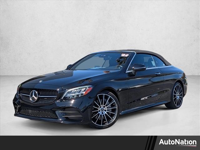 Black 2022 Mercedes-Benz C-Class C 300 Cabriolet RWD Convertible Rear-Wheel Drive Automatic