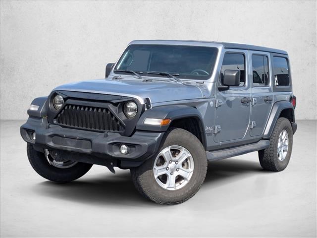Silver/Gray 2018 Jeep Wrangler Unlimited Sport 4WD SUV / Crossover Four-Wheel Drive 6-Speed Manual