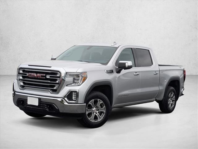 Quicksilver Metallic 2020 GMC Sierra 1500 SLT Crew Cab 4WD Pickup Truck Four-Wheel Drive Automatic