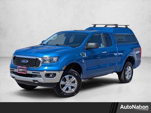 Velocity Blue Metallic 2021 Ford Ranger XLT SuperCab 4WD Pickup Truck Four-Wheel Drive Automatic