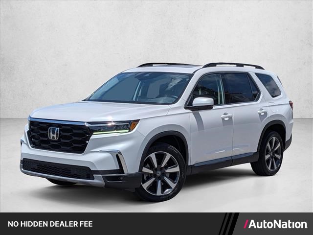 Gray (Platinum White Pea) 2025 Honda Pilot SUV / Crossover All-Wheel Drive Automatic