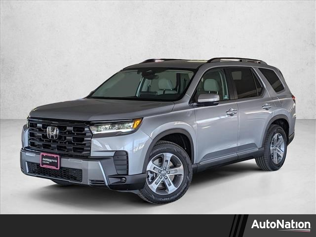 Solar Silver Metallic 2026 Honda Pilot EX-L FWD SUV / Crossover Front-Wheel Drive Automatic