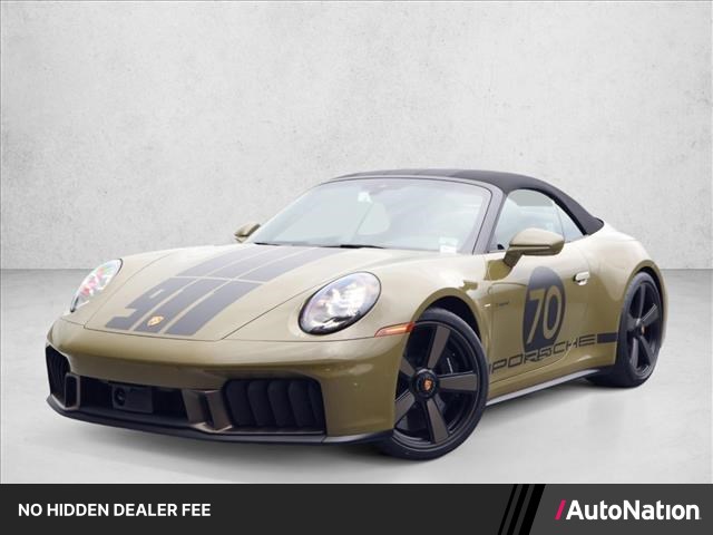Green (Olive Neo) 2026 Porsche 911 Spirit 70 RWD Convertible Rear-Wheel Drive Automatic