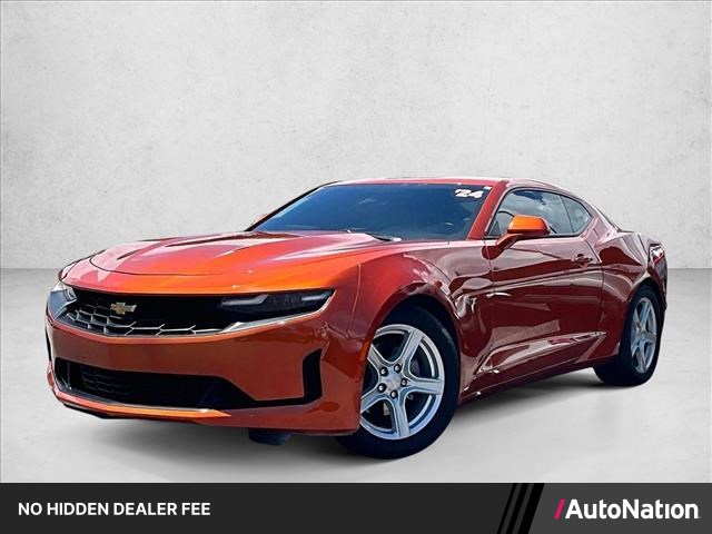 Vivid Orange Metallic 2024 Chevrolet Camaro Coupe Rear-Wheel Drive 8-Speed Automatic