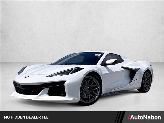 Arctic White 2025 Chevrolet Corvette Convertible Rear-Wheel Drive 8-Speed Automatic