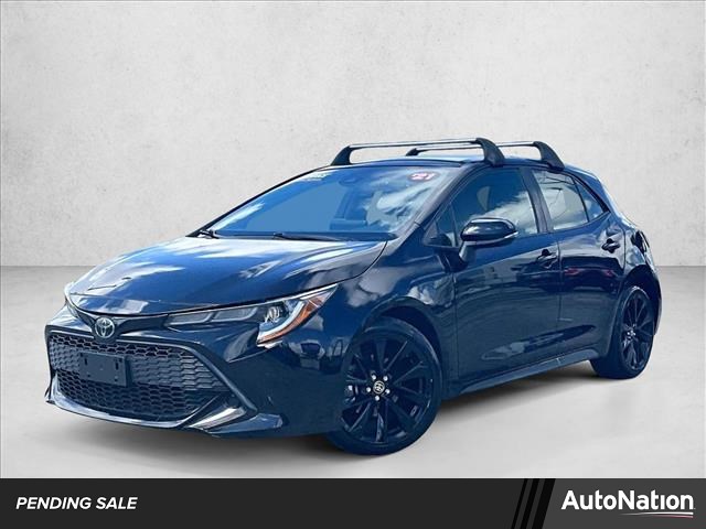 Midnight Black Metallic 2021 Toyota Corolla Hatchback SE Nightshade Edition FWD Hatchback Front-Wheel Drive Automatic