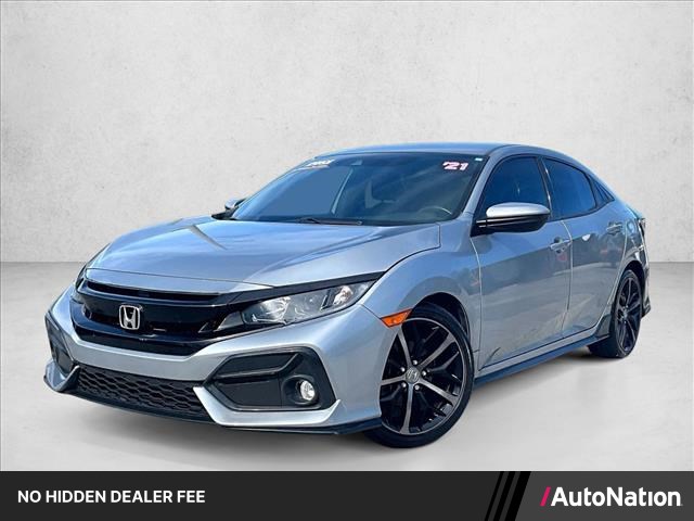 Lunar Silver Metallic 2021 Honda Civic Hatchback Hatchback Front-Wheel Drive Automatic
