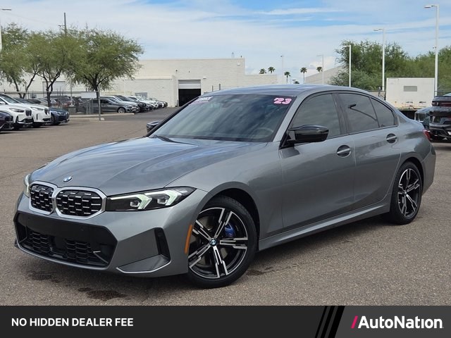 Gray (Skyscraper Grey Metallic) 2023 BMW 3 Series Sedan All-Wheel Drive Automatic
