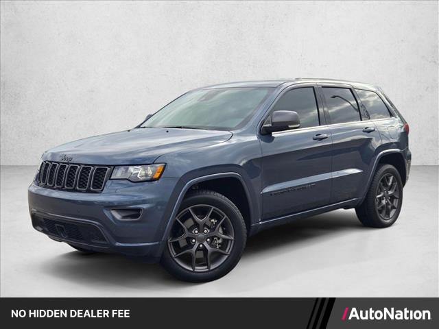 Slate Blue Pearlcoat 2021 Jeep Grand Cherokee SUV / Crossover Four-Wheel Drive 8-Speed Automatic