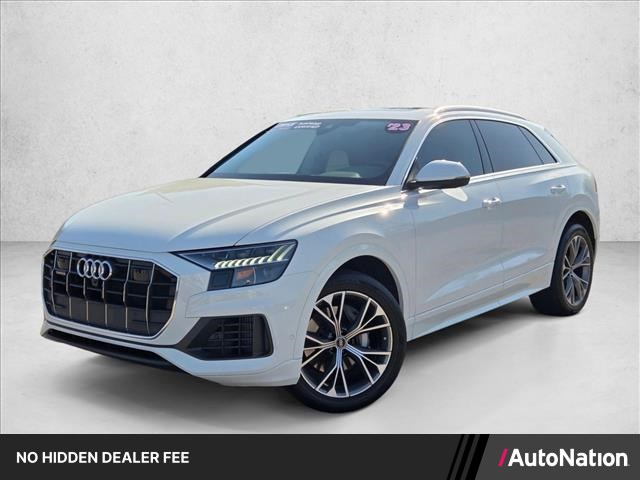 Glacier White Metallic 2023 Audi Q8 SUV / Crossover All-Wheel Drive Automatic