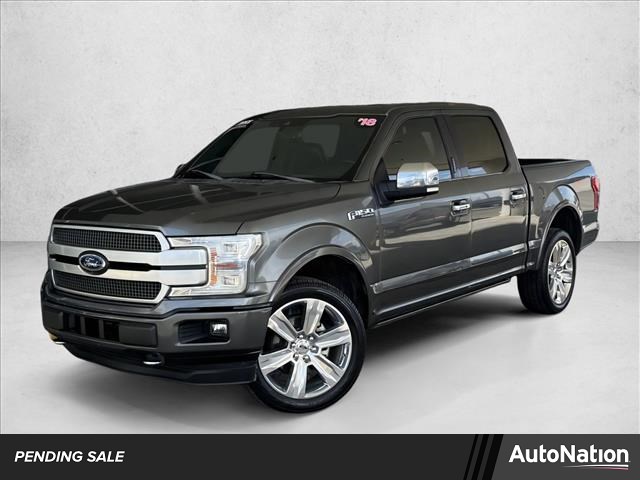 Gray (Magnetic Metallic) 2018 Ford F-150 Platinum SuperCrew 4WD Pickup Truck Four-Wheel Drive Automatic