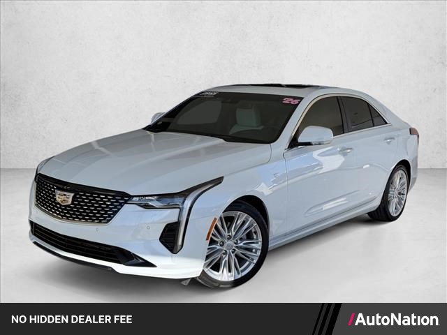 Vibrant White Tricoat 2026 Cadillac CT4 Sedan Rear-Wheel Drive Automatic