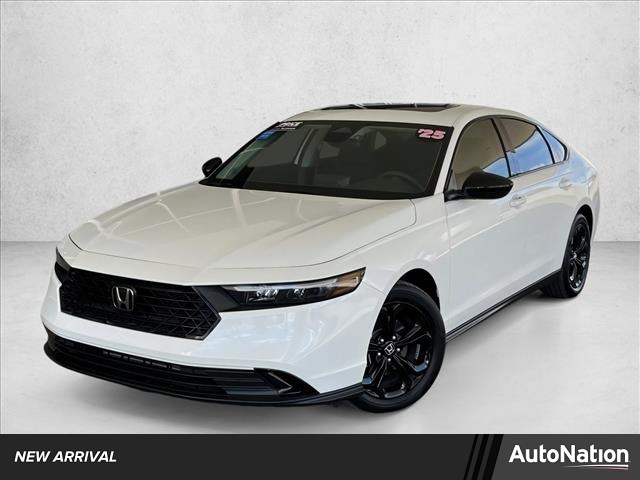 Platinum White Pearl 2025 Honda Accord SE FWD Sedan Front-Wheel Drive Continuously Variable Transmission