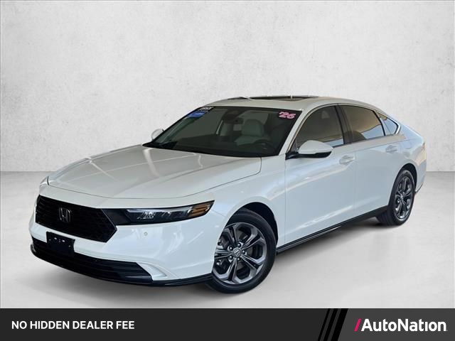 Platinum White Pearl 2026 Honda Accord Hybrid Sedan Front-Wheel Drive Automatic
