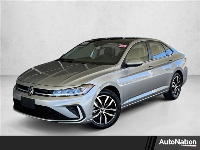 Silver 2025 Volkswagen Jetta SE FWD Sedan Front-Wheel Drive 8-Speed Automatic