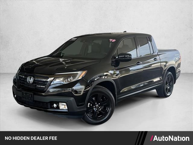 Crystal Black Pearl 2019 Honda Ridgeline Pickup Truck All-Wheel Drive 6-Speed Automatic