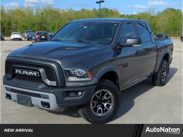 Gray (Granite Crystal Metallic Clearcoat) 2016 RAM 1500 Rebel Crew Cab 4WD Pickup Truck Four-Wheel Drive 8-Speed Automatic