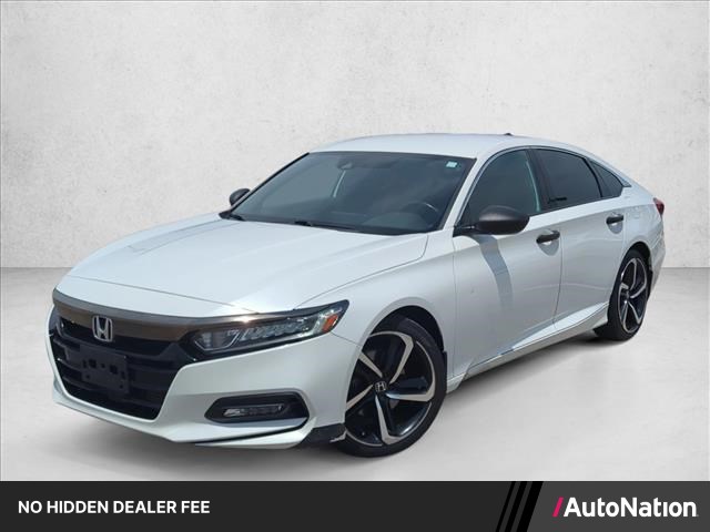 Platinum White Pearl 2019 Honda Accord Sedan Front-Wheel Drive Automatic