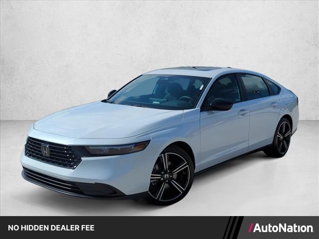 Platinum White Pearl 2026 Honda Accord Hybrid Sedan Front-Wheel Drive Automatic