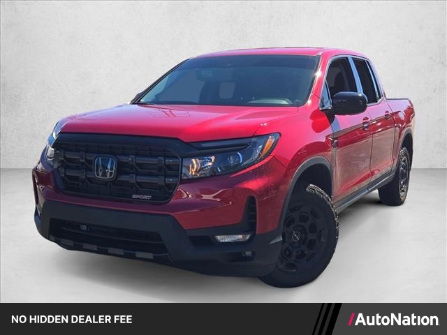 Radiant Red Metallic Ii 2025 Honda Ridgeline Pickup Truck All-Wheel Drive Automatic