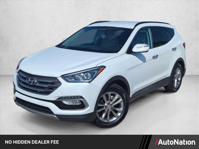 Pearl White 2018 Hyundai Santa Fe Sport 2.0T FWD SUV / Crossover Front-Wheel Drive Automatic