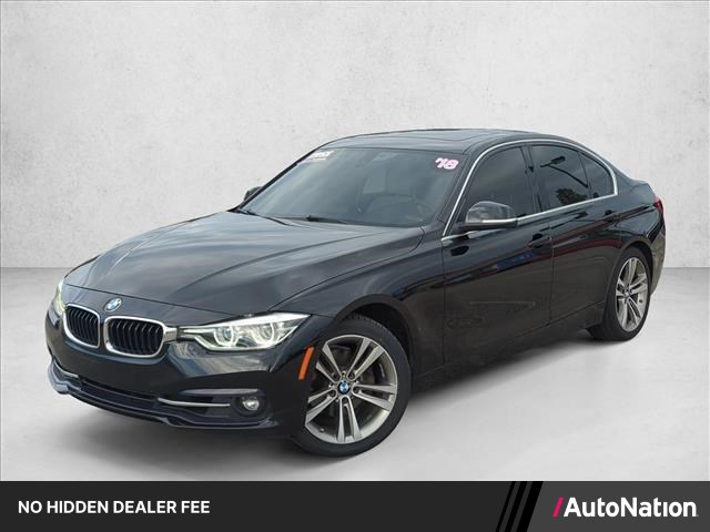 Black 2018 BMW 3 Series Sedan Rear-Wheel Drive Automatic