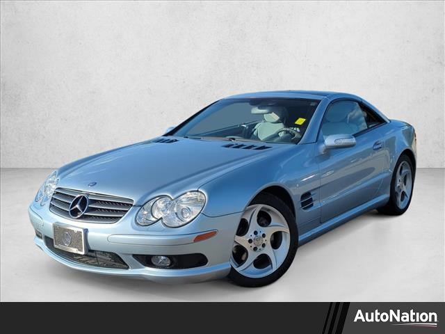 Silver 2004 Mercedes-Benz SL-Class SL 500 Convertible Rear-Wheel Drive Automatic
