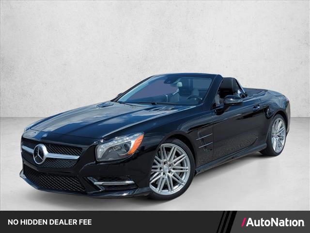 Black 2015 Mercedes-Benz SL-Class Convertible Rear-Wheel Drive Automatic