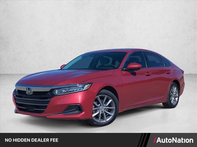 Radiant Red Metallic 2021 Honda Accord Sedan Front-Wheel Drive Automatic