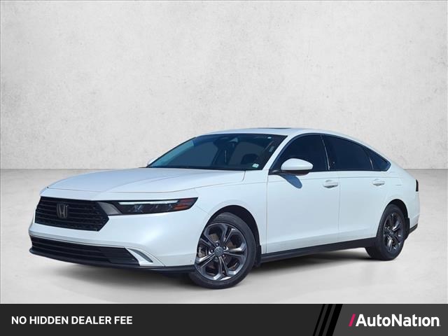 Gray (Platinum White Pea) 2023 Honda Accord Sedan Front-Wheel Drive Continuously Variable Transmission