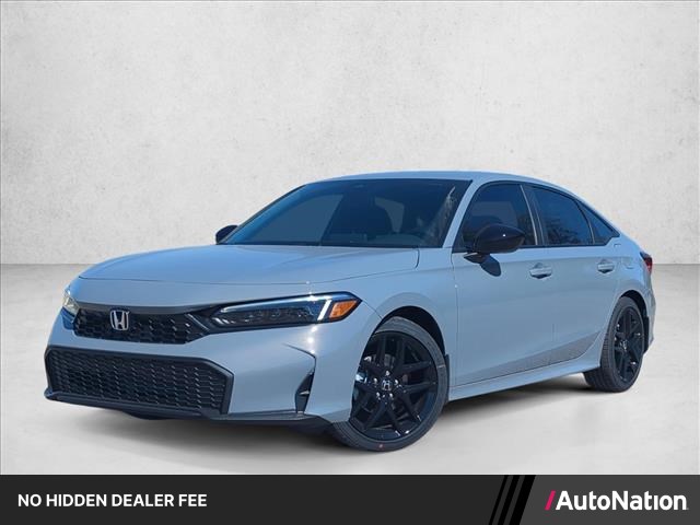 Urban Gray Pearl 2026 Honda Civic Sedan Front-Wheel Drive Continuously Variable Transmission