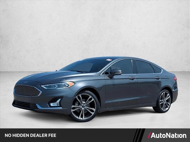 Gray (Magnetic Metallic) 2020 Ford Fusion Titanium AWD Sedan All-Wheel Drive 6-Speed Automatic