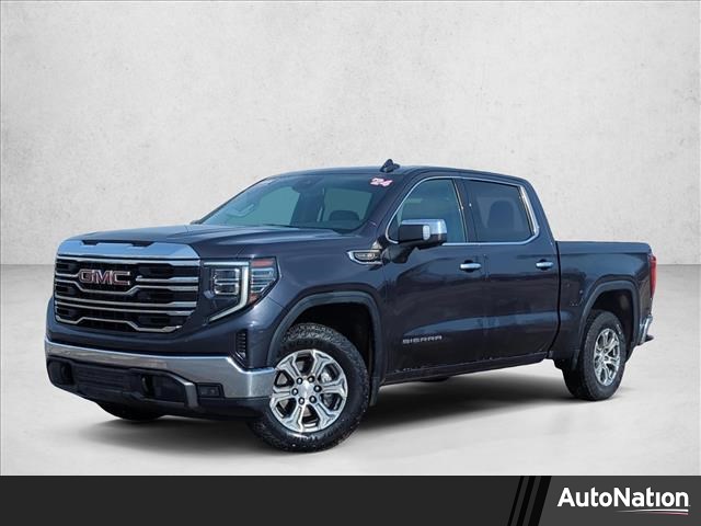 Titanium Rush Metallic 2024 GMC Sierra 1500 SLT Crew Cab RWD Pickup Truck 4X2 Automatic