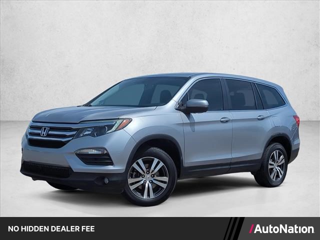 Lunar Silver Metallic 2016 Honda Pilot EX-L AWD SUV / Crossover All-Wheel Drive Automatic