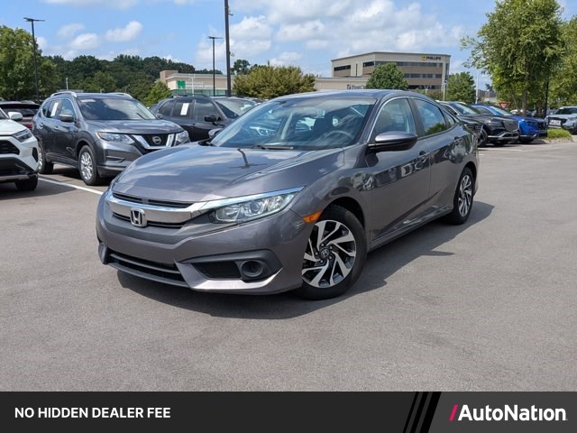 Silver/Gray 2017 Honda Civic Sedan Front-Wheel Drive Automatic