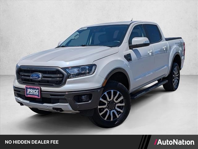 White Platinum Tri-Coat 2019 Ford Ranger Lariat SuperCrew 4WD Pickup Truck Four-Wheel Drive Automatic